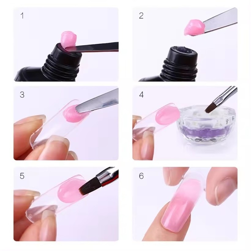 30ml Nail Extension Clear White Pink 9 Colors Poly Nail Gel Acrylic Quick Building UV LED Gel Polish