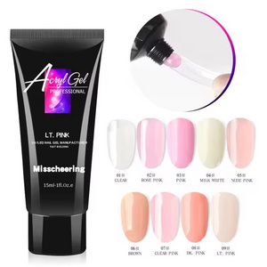 30ml Nail Extension Clear White Pink 9 Colors Poly Nail Gel Acrylic Quick Building UV LED Gel Polish