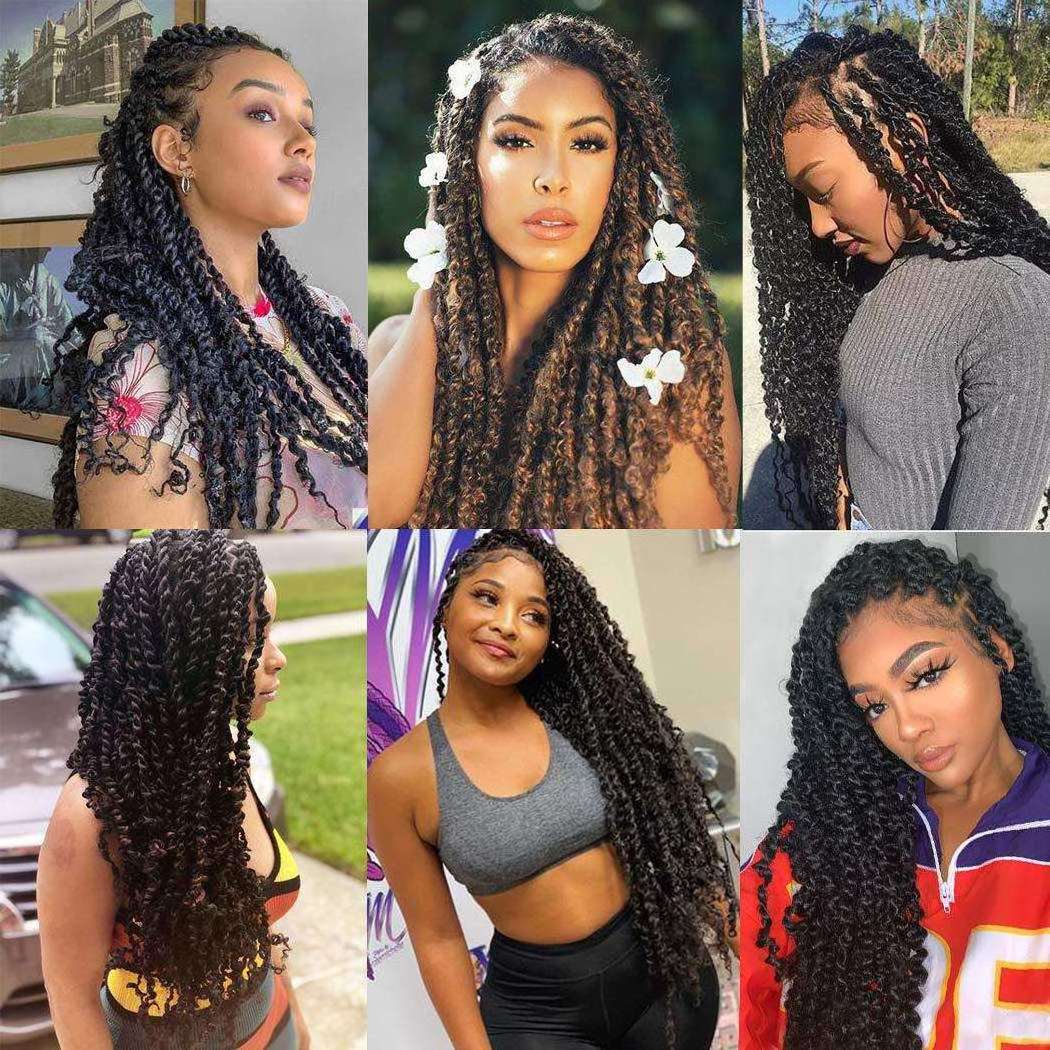 Hot Sale Bundles Bulk Ombre Vendor Kinky Bohemian Extension Water Wave Crochet Passion Twist Braid Hair