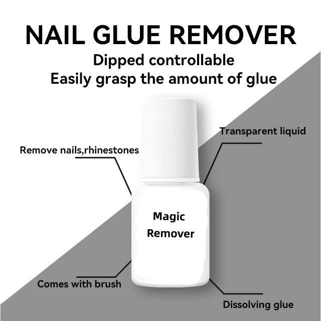 Wholesale 10ml Glue Remover For Removing False Nails Adhesives Transparent Fast Dissolve Liquid Nail Glue Remover