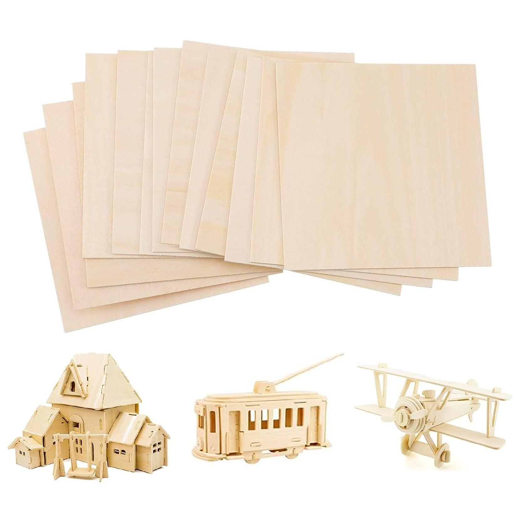 1mm 2mm 3mm 4mm 5mm 6mm 7mm High Quality Basswood Plywood Sheets for Laser Cutting