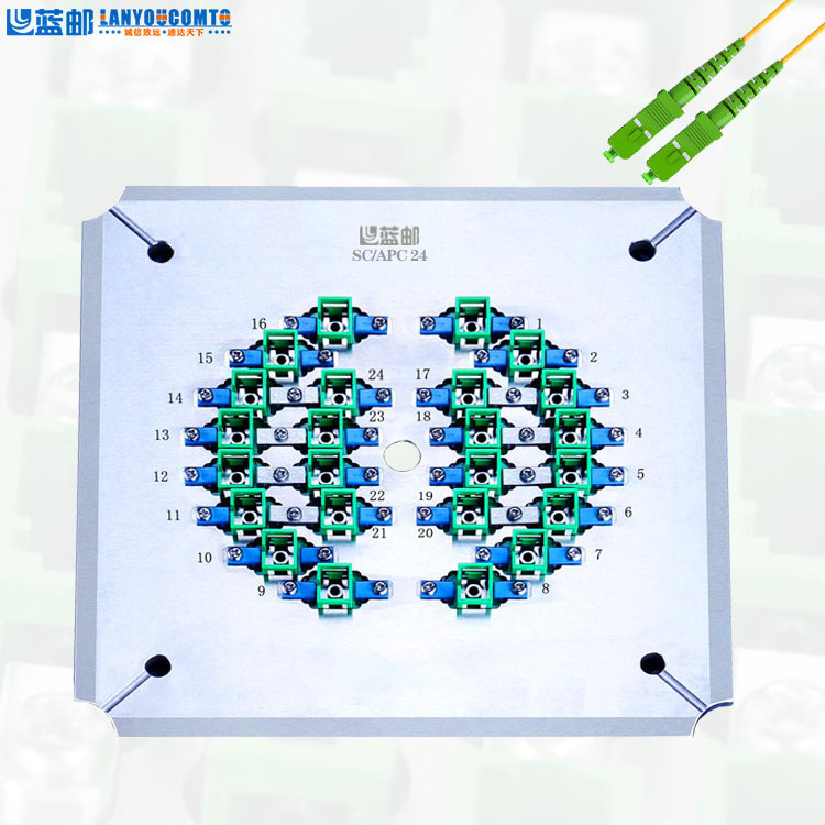 Lanyoucomto Stainless Steel S136 Fibre Optic Connector Polisher SC-APC-24 Optical fiber lapping fixture