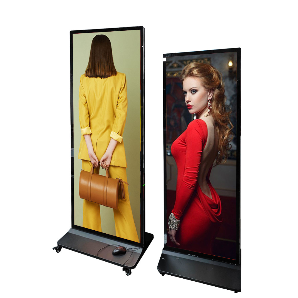 Supermarket shelves indoor long bar screen display advertising player LCD panel display