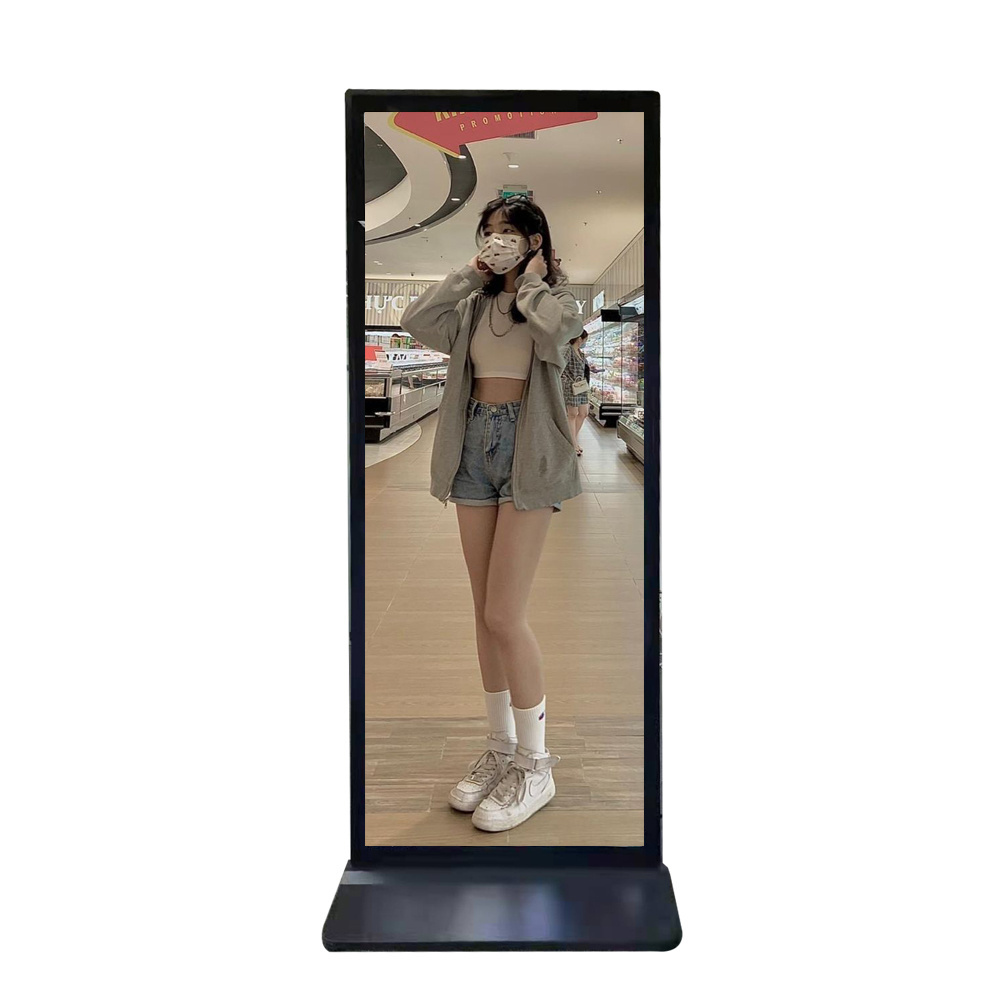 Supermarket shelves indoor long bar screen display advertising player LCD panel display