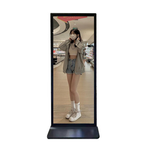 Supermarket shelves indoor long bar screen display advertising player LCD panel display