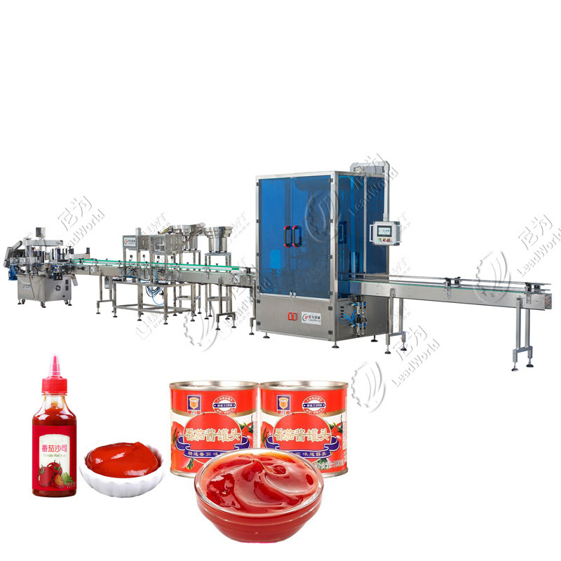 Leadworld Industrial tinned tomatoes canned food canning production line sauce machine tomato concentrate production line