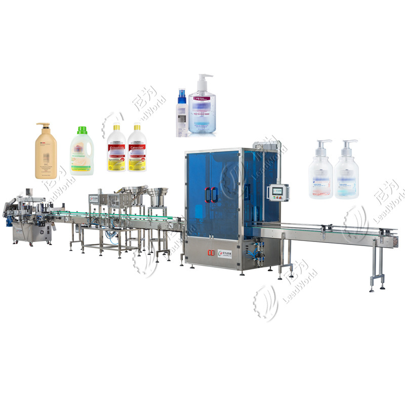 Automatic 4 Heads Perfume Filler Negative Pressure Filling Machine For Daily Chemical