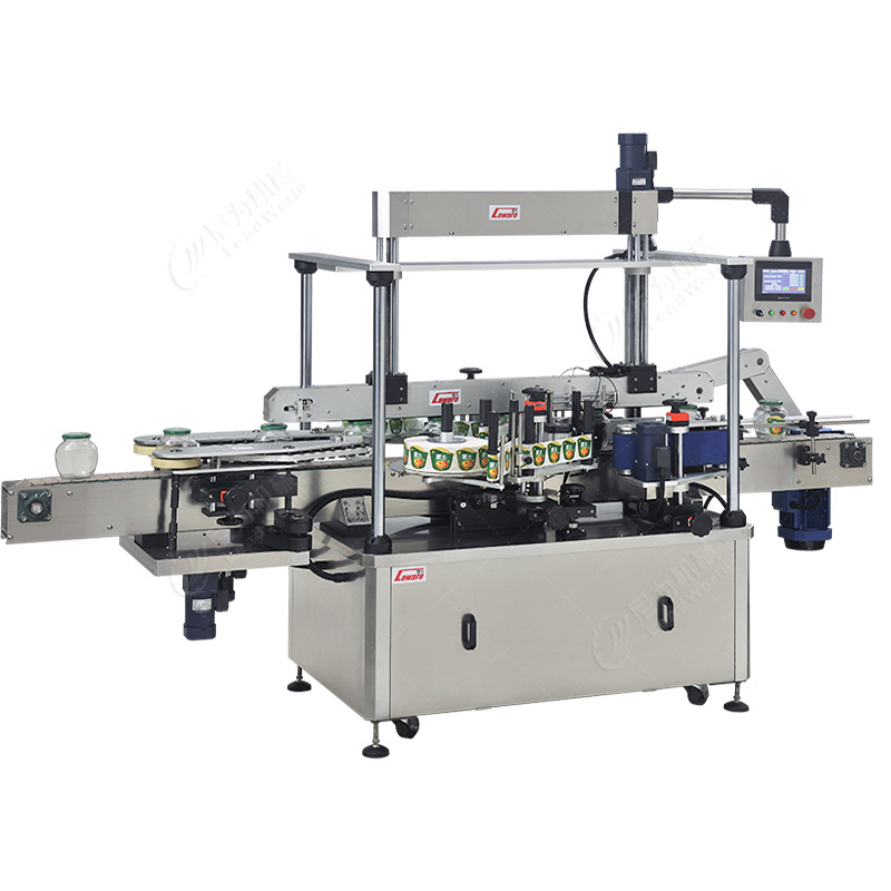 Woven Sewing Labels Bottle Double Side Labeling Machine