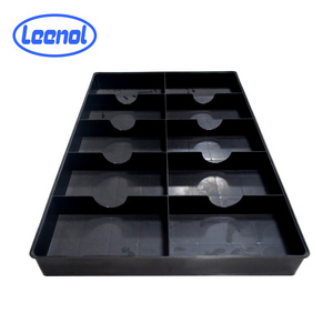 LEENOL Custom Conductive Biodegradable Blister Packaging Esd Plastic Tray Cpu Plastic Clamshell Tray Case