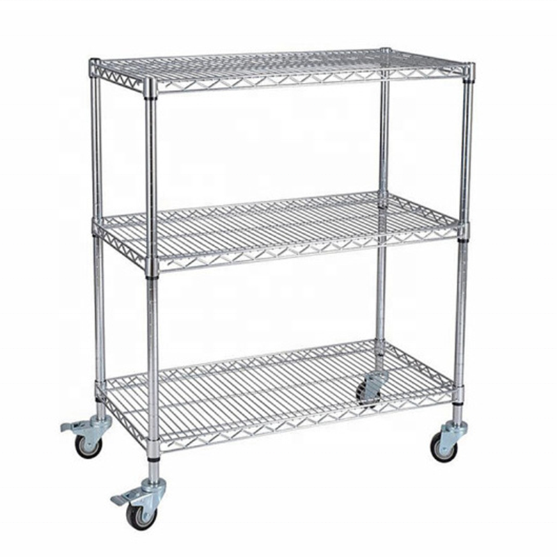 ESD Wire Mesh Shelves Chrome/stainless steel/metal Kitchen Storage Wire Shelves Rack