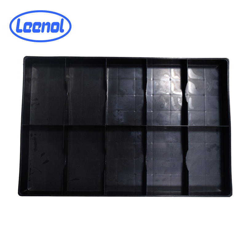 LEENOL Custom Conductive Biodegradable Blister Packaging Esd Plastic Tray Cpu Plastic Clamshell Tray Case