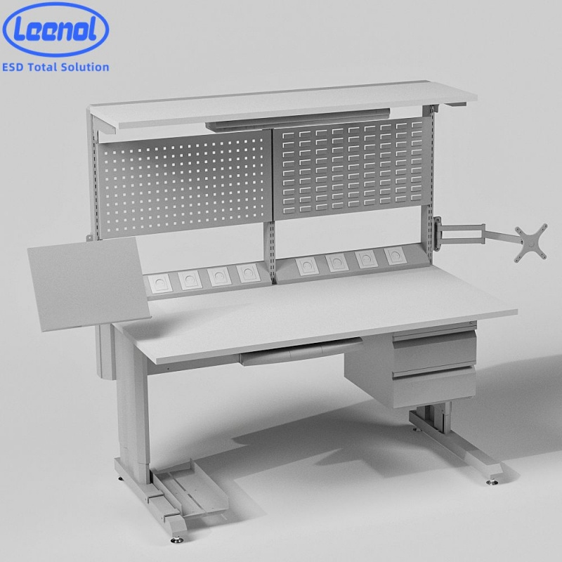 Leenol ESD Workbench for Factory Electronic Cleanroom Work Bench OEM ESD work table Industrial Esd Customised workbench