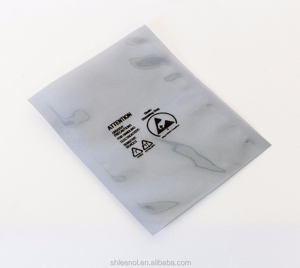 LN1507011 Zip lock or flat open esd shielding bag