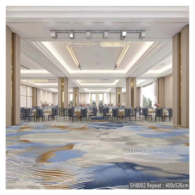 Wall To Wall Printed Carpet Hotel Corridor Banquet Hall Dining Room Home Bedroom Meeting Room Bar Club  Casino Fireproof Carpet