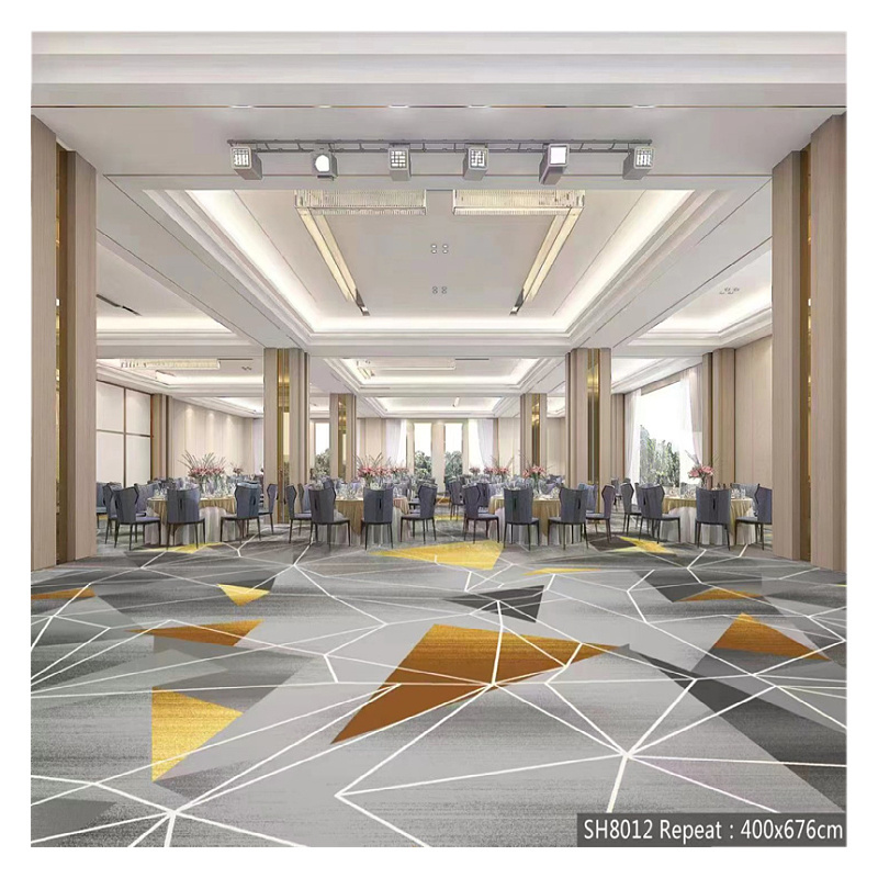 Wall To Wall Printed Carpet Hotel Corridor Banquet Hall Dining Room Home Bedroom Meeting Room Bar Club  Casino Fireproof Carpet