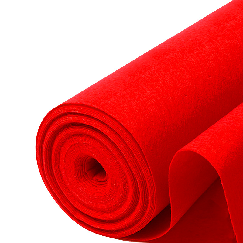 Red Wedding Ceremony Polyester Carpet Blanket Red Moving Blanket Red Carpet for Events