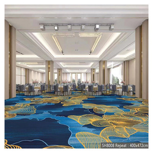 Wall To Wall Printed Carpet Hotel Corridor Banquet Hall Dining Room Home Bedroom Meeting Room Bar Club  Casino Fireproof Carpet