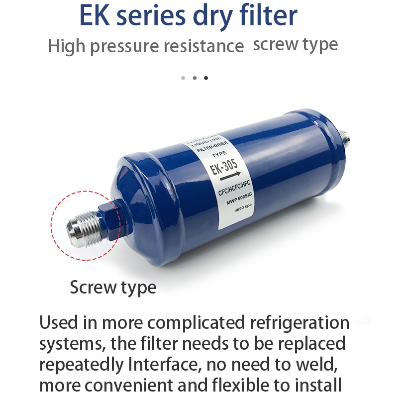 Supply refrigeration pipeline cold storage central air-conditioning filter drier filter