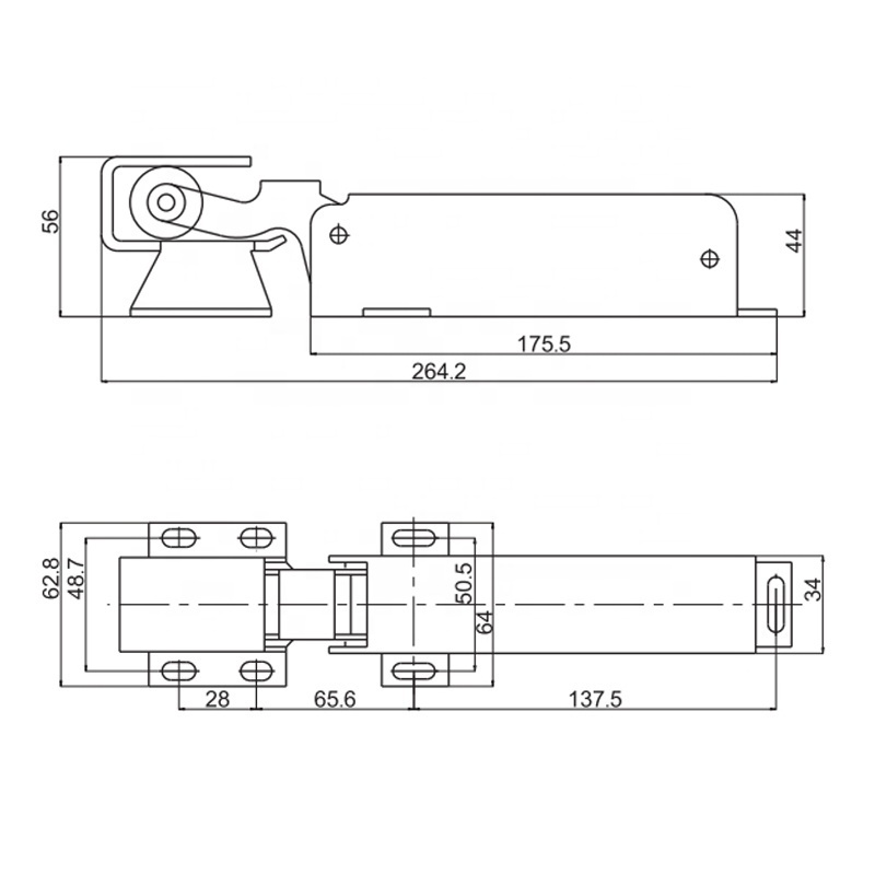 MOQ 500pcs Factory wholesale 1230 SUS304 Automatic Return Cold Room 1230 Door Closer