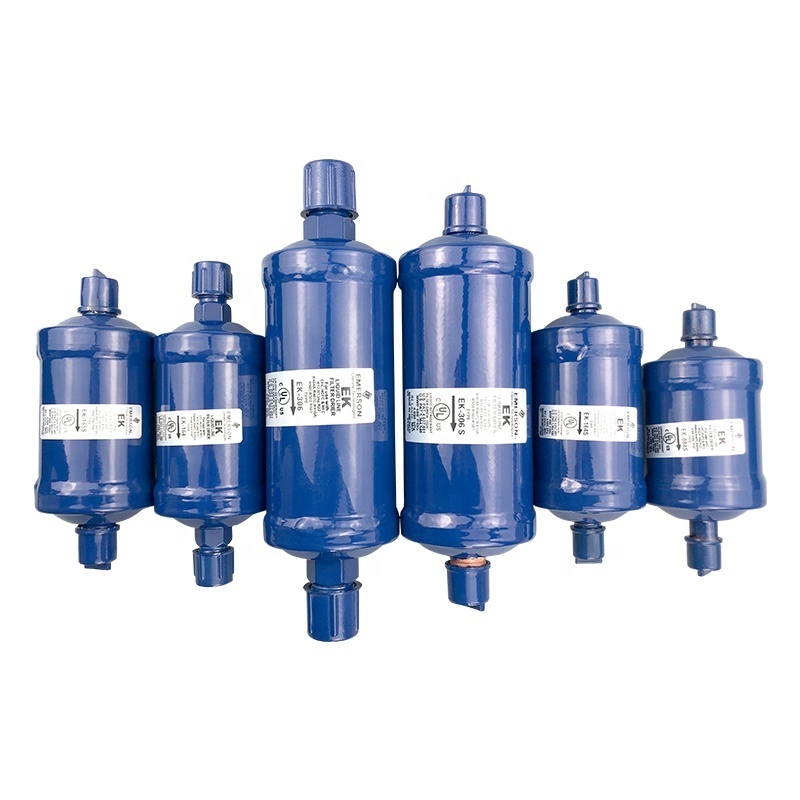 EK Series SAE/ODF Refrigeration Spare Parts Drying Refrigerant Filtration Liquid Line Filter Drier for Condensing Unit