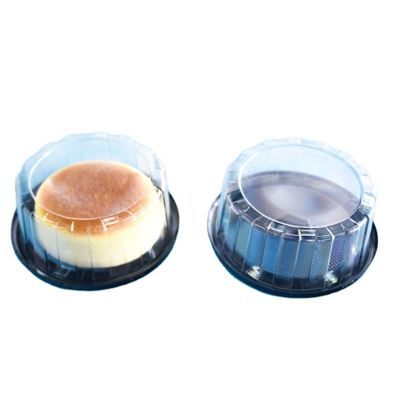 Eco-friendly Food 6 10 inch Dome Clear Disposable Dome Plastic Cake Container, PET Transparent Round Cake Packaging Box with Lid