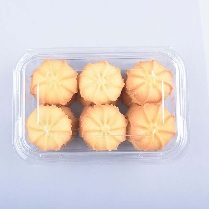 Factory Supply Durable Disposable Clear Plastic Cookie Container Box Pastry Cookie Packaging With Lids