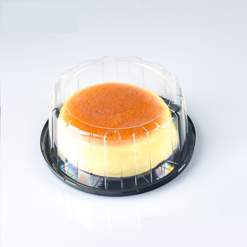 Eco-friendly Food 6 10 inch Dome Clear Disposable Dome Plastic Cake Container, PET Transparent Round Cake Packaging Box with Lid