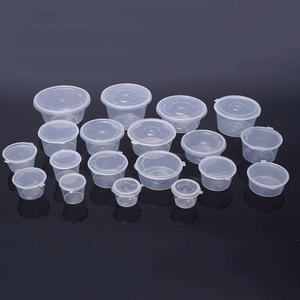 Restaurant 2 oz portion sauce souffle dipping disposable sauce cup plastic sauce container with lid