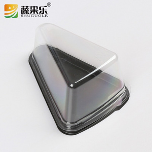 Wholesale Plastic Triangle Shape Mousse Cake Sandwich Container