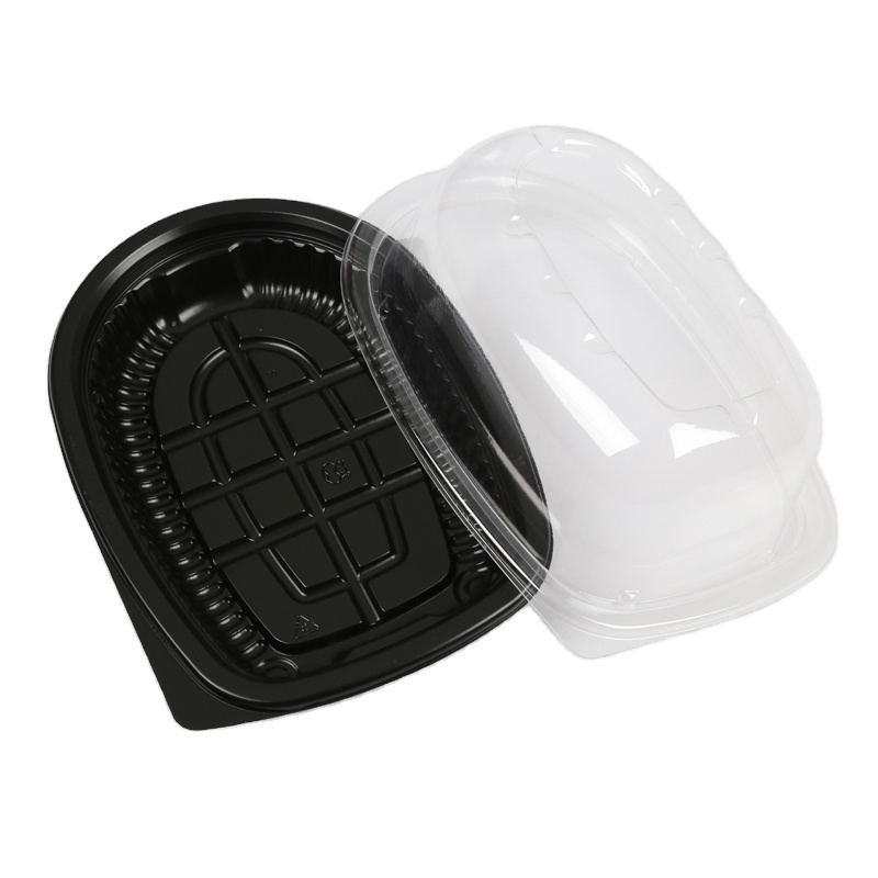 Lesui custom Made Rotisserie Chicken Carrier Takeaway Packaging Box Plastic Roast Chicken Container with Lid