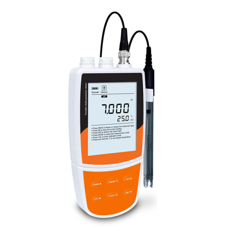 Device Water Analysis Portable Multi-parameter Water Quality Meter for pH ORP DO Conductivity TDS Salinity and chlorine