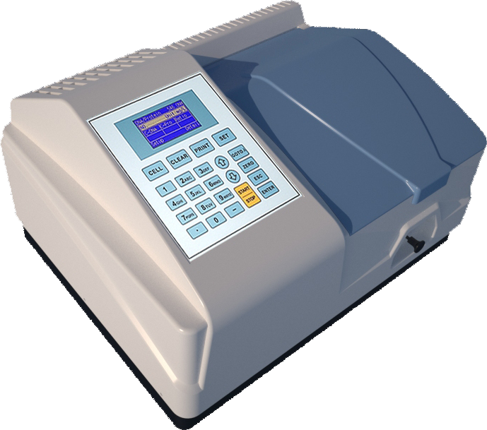 Split Beam UV/VIS Spectrophotometer with range 190-1100nm low noise and low stray light