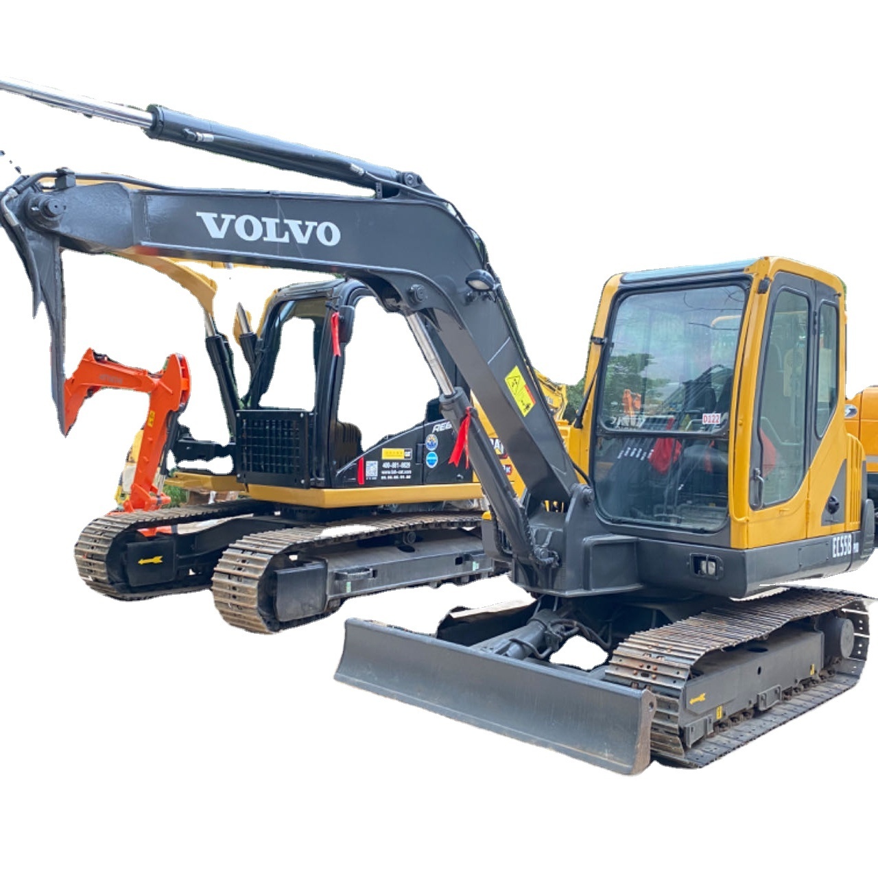 Original Volvo EC55 Used Excavator Cheap VOLVO 5 Ton 6 Ton Crawler Digger EC55D EC55B Price Low