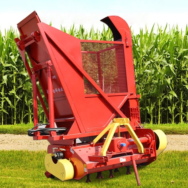 mini grass hay straw Maize corn stalk silage harvester wheat forage harvester cutting making machine automatic