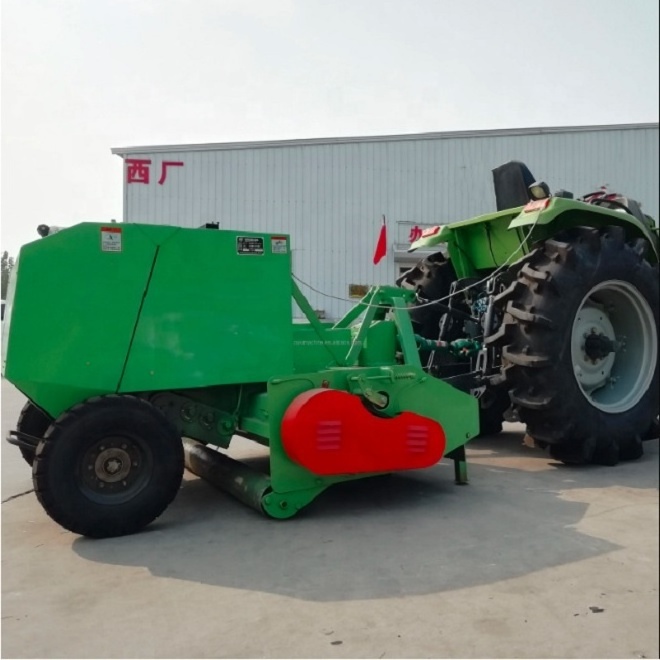 alfalfa corn stalk silage square round hay rice straw grass baler cutting bundle machine for tractor mounted pto mini harvester