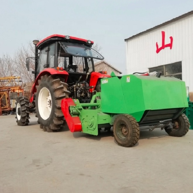 alfalfa corn stalk silage square round hay rice straw grass baler cutting bundle machine for tractor mounted pto mini harvester