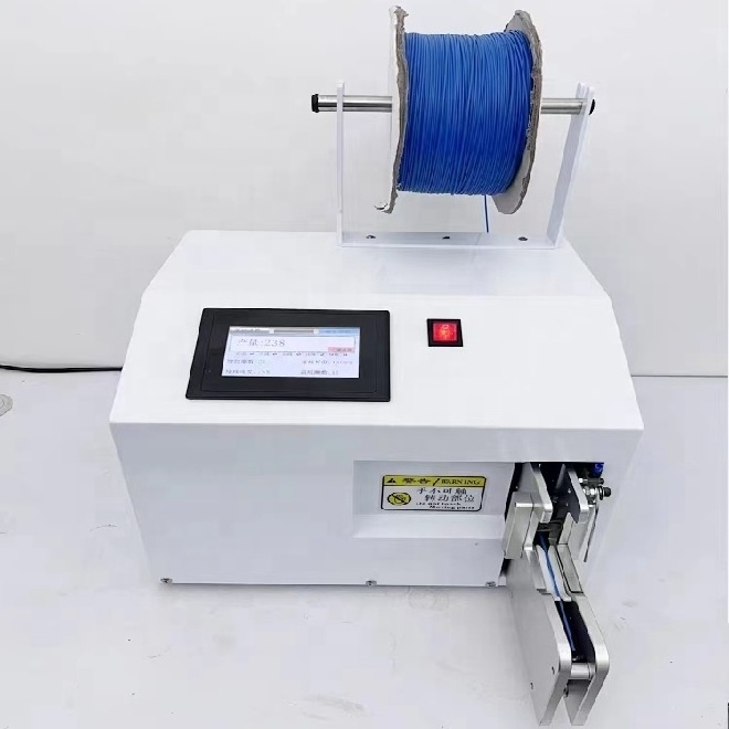 double loop wire nylon cable coils bread bag twist tie bundling tying Strapping binding machine for plastic bag automatic