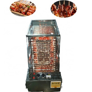 electric gas rotating skewer grill machine automatic barbecue bbq grill kebab satay skewer and grilling machine automatic