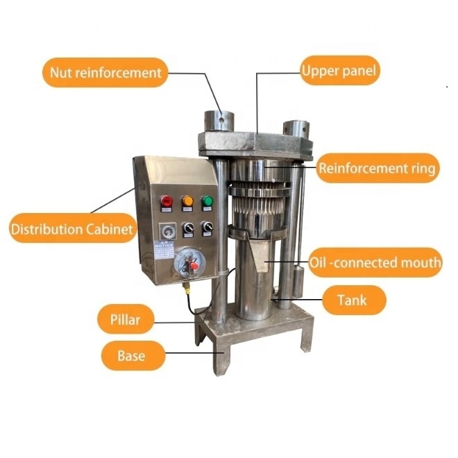 Olive Avocado coconut Cold Oil Press extraction extractor Machine cocoa bean Hydraulic Oil Press machine Automatic