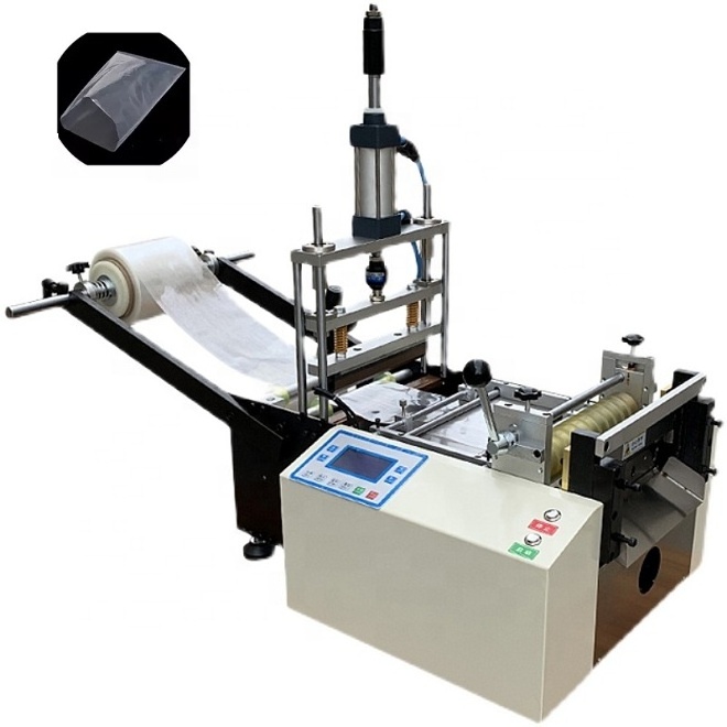 plastic film sheet roll cutting bag mini polythene plastic Heat Sealing Cutting bag making machine fully automatic