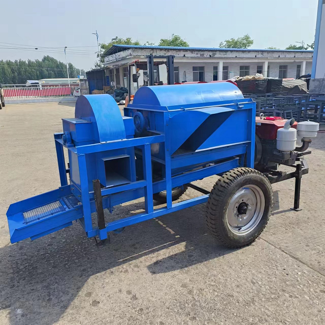 Diesel Engine mini Rice Paddy Thresher Threshing Machine Grain quinoa Wheat Peeling Machine Shell Removing Machine automatic