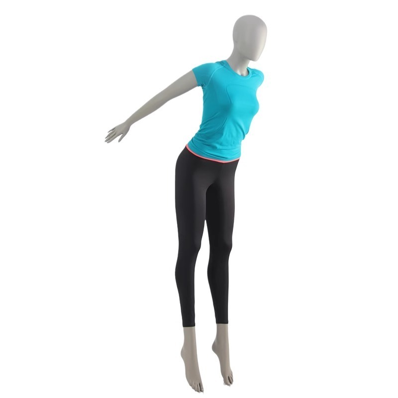 clothing store exercise window display yoga fitness female Mannequin torso body fiberglass