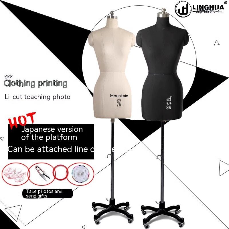 Cheap mannequin seamstress half-body Female adjustable dressmaker Dress tailoring mannequin Japanese size tailor couture