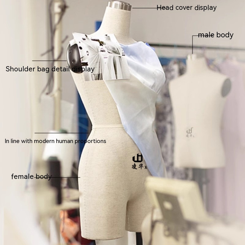 Cheap dressmaker Sewing Adjustable Torso Foam Professional Large size up Half Body Female dress form mannequin tailor couture