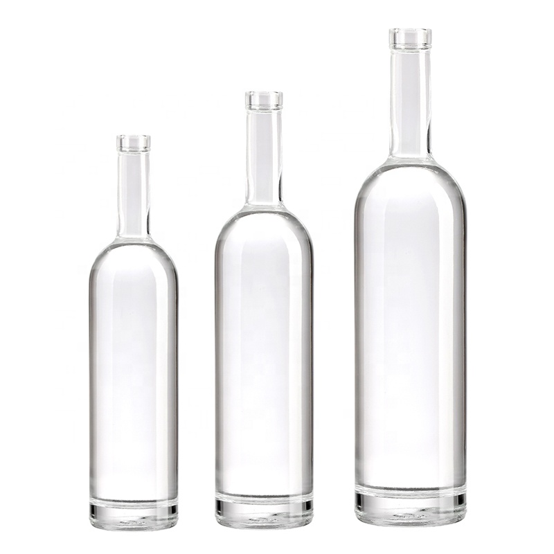 200ml 375Ml 500Ml 750Ml Clear Empty Vodka Liquor Gin Rum Tequila Whiskey Whisky Brandy Spirit Glass Bottle With Cork