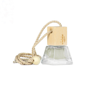 Hanging glass car diffuser perfume glass bottle 6ml 7ml