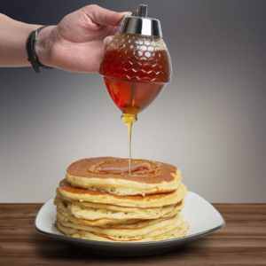 Syrup Dispenser Glass for Pancakes No Drip Honey Dispenser Glass Syrup Bottle 8 Oz