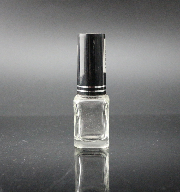 Hot Sale 3ml 5ml 8ml 10ml 15ml empty glass gel nail polish bottles with brush caps