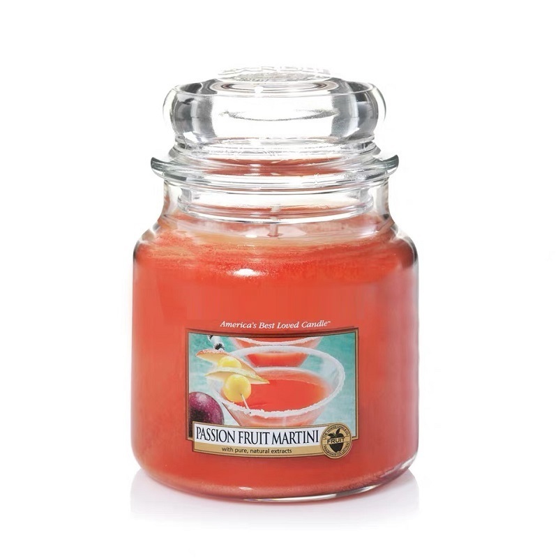 Wholesale Linlang Best Selling Products Medium Size Glass Candle Jar With Lid Glass Candle Holder