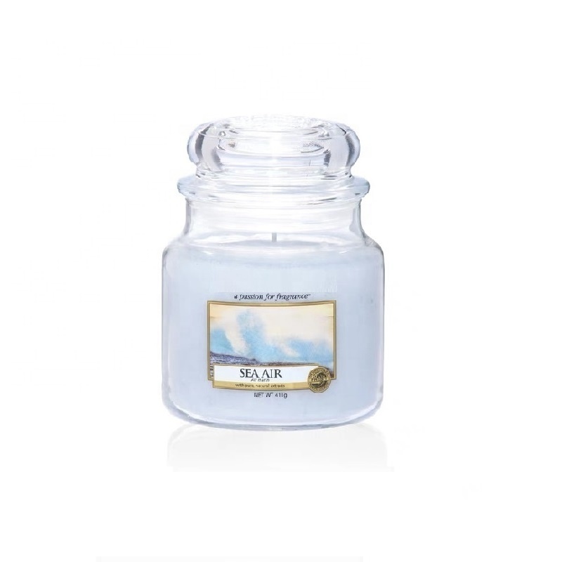 Linlang Best Selling Small Size 3.7oz Clear Glass Candle Holder Glass Candle Jar With Lid